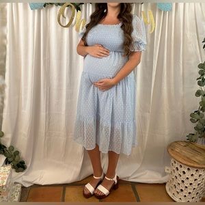 Bought on Amazon. Size Large. Baby blue/light blue